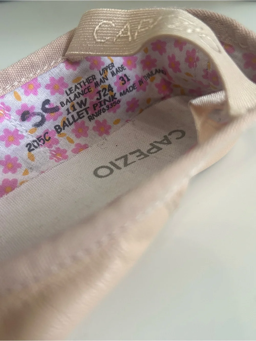 Capezio 205C Daisy Ballet Pink Shoes Size 11W